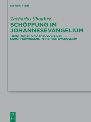 cover image of Schöpfung im Johannesevangelium